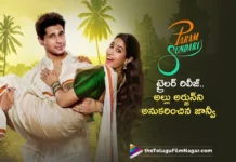 param-sundari-trailer-out-janhvi-kapoor-imitates-rajinikanth-mohanlal-and-allu-arjun