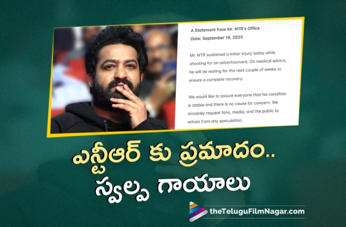 NTR Gets Minor Injuries During Commercial Ad Shooting