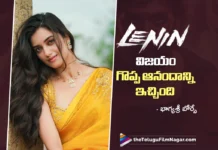 Bhagyashri Borse Overwhelmed by the Audience’s Love for Bharathi in Lenin
