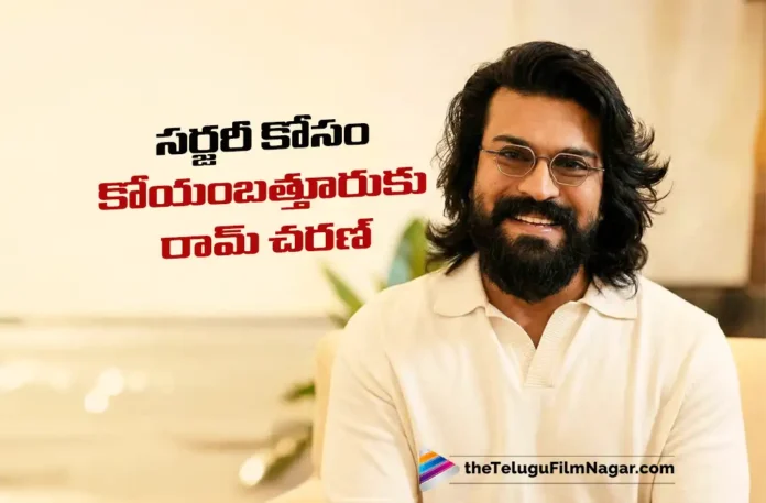 Ram Charan Heads to Coimbatore for Wrist Surgery