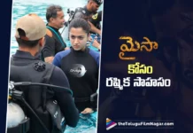 Rashmika Mnadanna Performs Risky Underwater Action Sequences for Mysaa