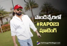 పాండిచ్చేరిలో జోరుగా సాగుతున్న #RAPO23 షూటింగ్ #RAPO23 Shooting Progresses at a Brisk Pace in Puducherry