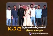 #KJQ పెద్ద విజయం సాధించాలని కోరుకుంటున్నాను: శ్రీకాంత్ ఓదెల Srikanth Odela Wishing #KJQ a Grand Success
