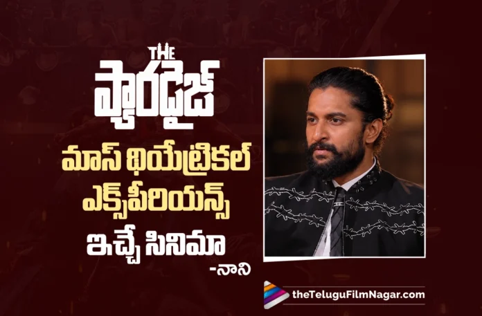The Paradise Is a Film That Offers a Mass Theatrical Experience says Nani