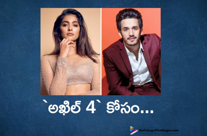 Akhil And Pooja Participate In Akhil 4 Movie Song Shooting