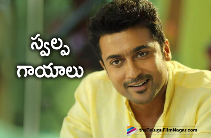 Tamil Star Hero Suriya Sustains Minor Injuries During His Workout Session At His Home