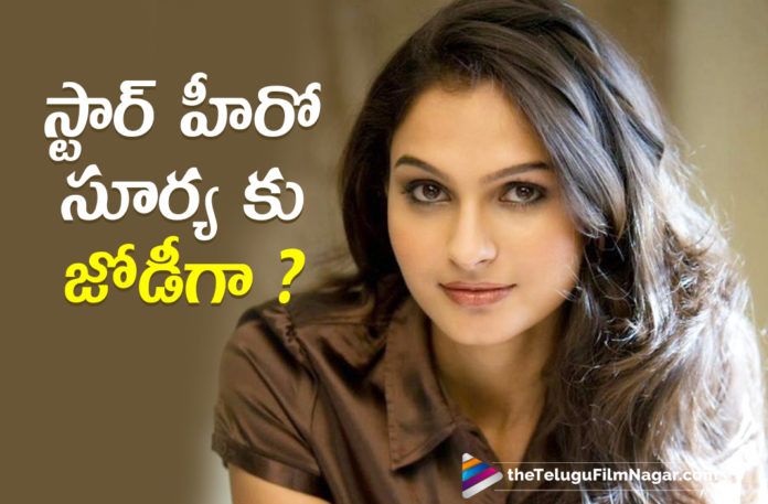 Actress Andrea Jeremiah Is Set To Pair With Suriya For The First time