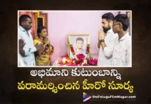 Suriya Visited Fan's House and Offered Condolences