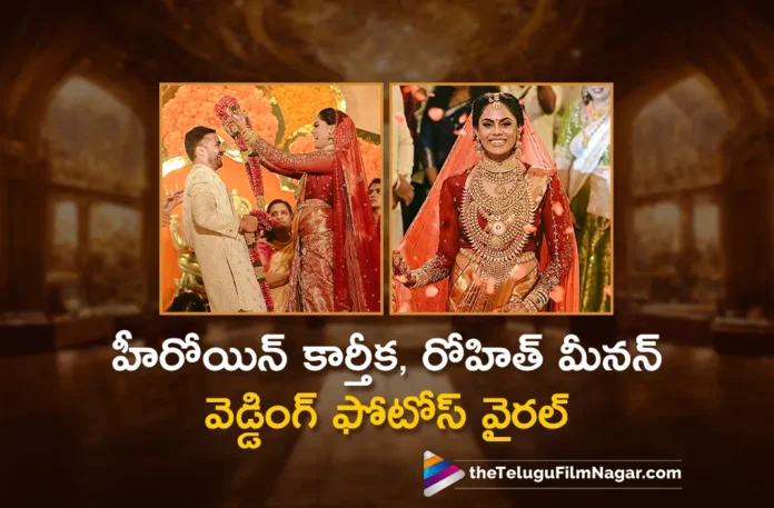 Actress Karthika Nair and Rohit Menon Wedding Pics Goes Viral