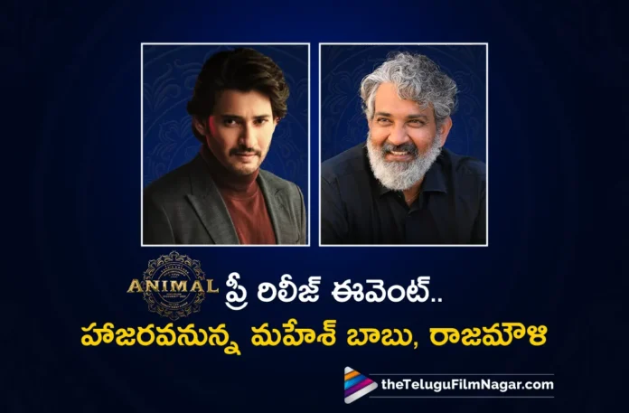 Animal Pre Release Event Mahesh Babu and Rajamouli to Attend as Chief Guests