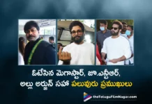 TS Assembly Elections: Megastar Chiranjeevi, Jr NTR, Allu Arjun and Many Celebrities Cast Their Vote