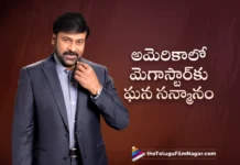 Megastar Chiranjeevi Felicitated by NRI's in Los Angeles, USA