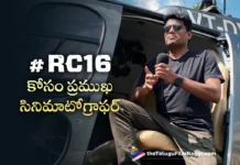 noted cinematographer rathnavelu joins in RC16 movie